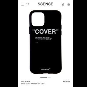 OFF-WHITE
Black Quote iPhone 11 Pro Case “COVER”